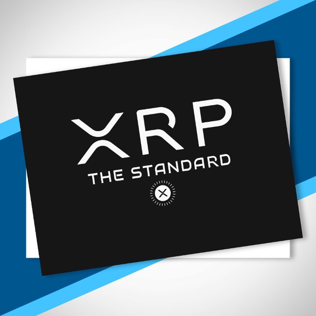 XRP Cryptocurrency för standardkryptering av offer Vykort (Skapare uppladdad)