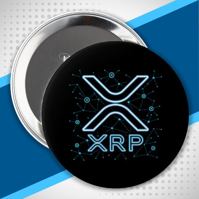 XRP Cryptocurrency XRPL-låskedjans kryptostaplar Knapp (Skapare uppladdad)