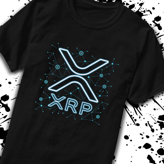 XRP Cryptocurrency XRPL-låskedjans kryptostaplar T Shirt (Skapare uppladdad)