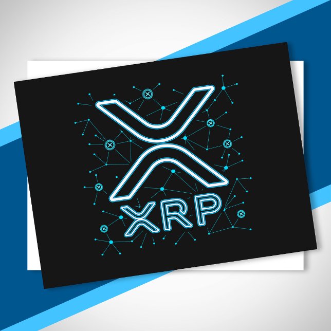 XRP Cryptocurrency XRPL-låskedjans kryptostaplar Vykort (Skapare uppladdad)