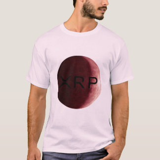 xrp, krusning, röd logotyp måne, tshirt t shirt