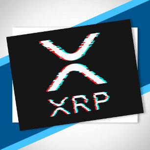 XRP-kryptovalutanota för kryptovaluta för krypteri Vykort