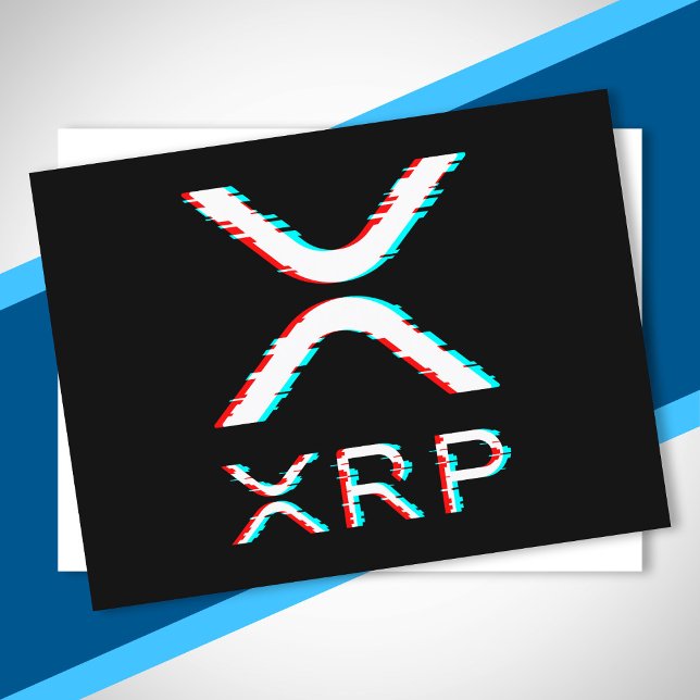XRP-kryptovalutanota för kryptovaluta för krypteri Vykort (Skapare uppladdad)