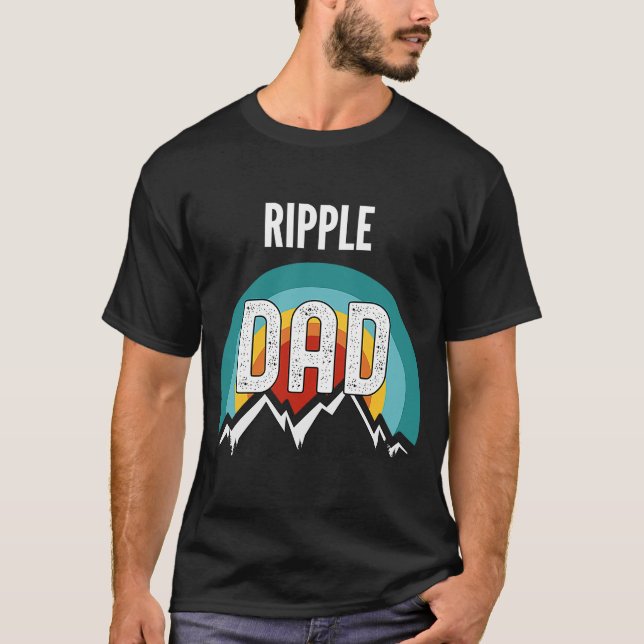 XRP Pappa Crypto for Fars dag T Shirt (Framsida)