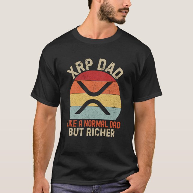 XRP Pappa Krypto Merchandise Definition T Shirt (Framsida)
