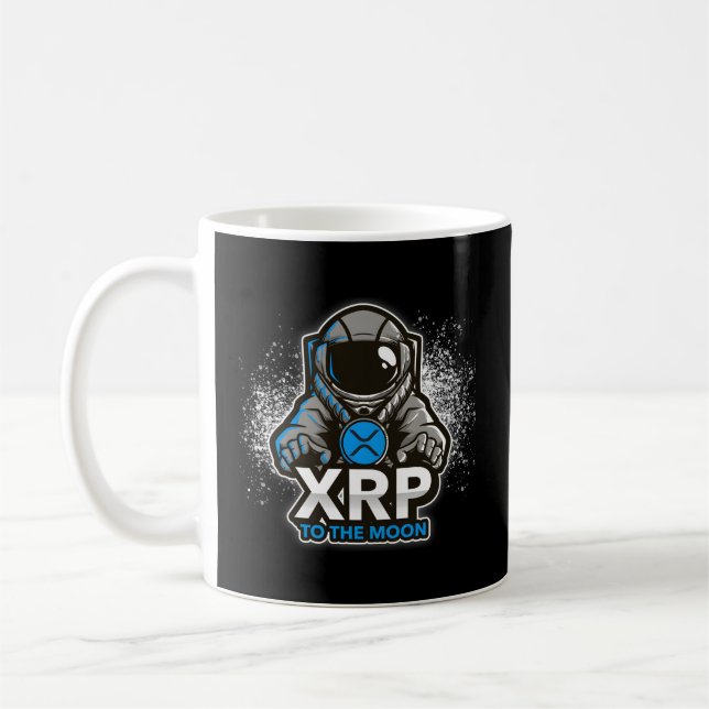 Xrp Ripple Cryptocurrency Kaffemugg (Vänster)