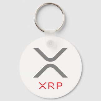 XRP Ripple Grått & Red Logotyp | Grundläggande nyc Nyckelring