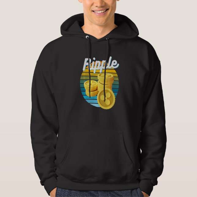 Xrp Ripple Kryptovaluta Blockchain Nft Bitcoin H Hoodie (Framsida)