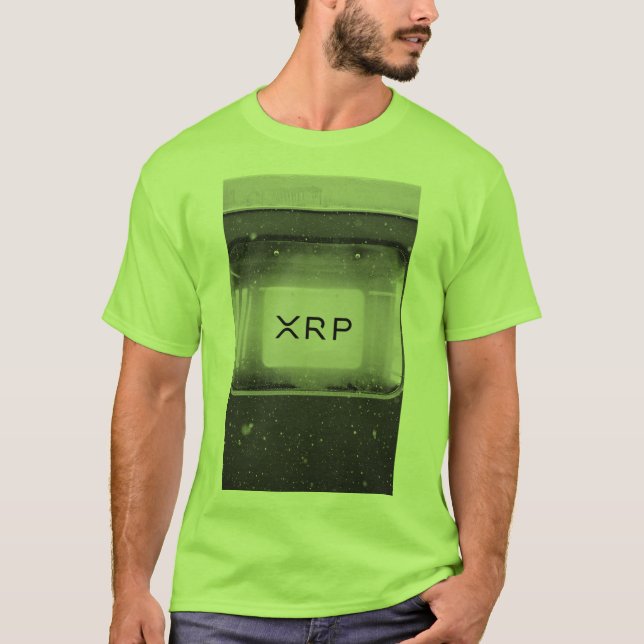 XRP, Ripple lime art-tshirt T Shirt (Framsida)