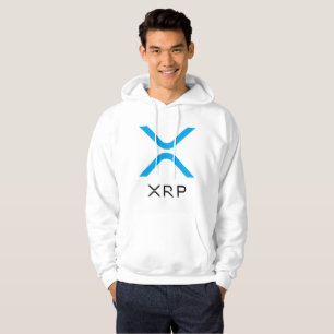 XRP skvalpar blått & svärtar hoodien för logoty Hoodie
