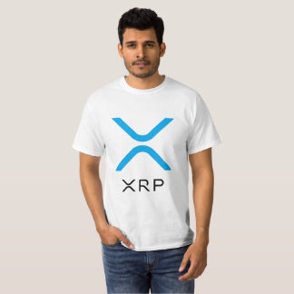 XRP skvalpar blått & svärtar logotyp | värderar T Shirt