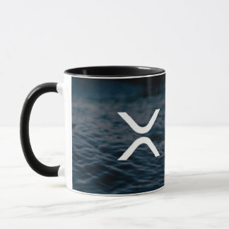 xrp skvalpar den svart kaffemuggen mugg
