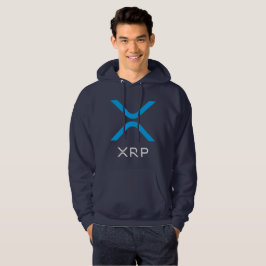 XRP skvalpar hoodien för blått- & vitlogotyp | Hoodie