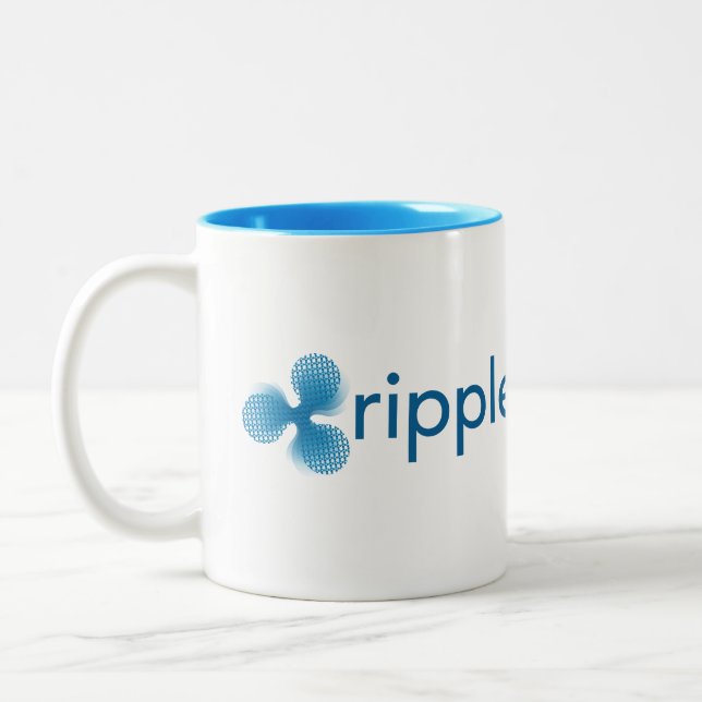 XRP skvalpar kaffemuggen Två-Tonad Mugg (Vänster)