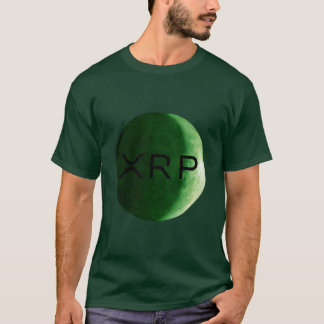 XRP skvalpar mörk - grön månetshirt T Shirt