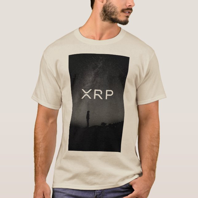 xrp skvalpar, sand himmellogotyptshirten t shirt (Framsida)
