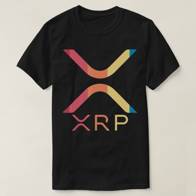 XRP till Måne XRP Ripple Cryptocurrency Bitcoin T Shirt (Design framsida)
