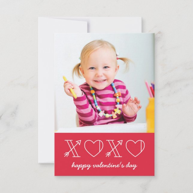 Xs & Os Classroom Valentine - Ro Inbjudningar (Framsida)