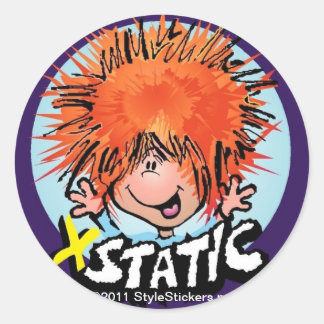 XStatic från StyleStickers™ Runt Klistermärke