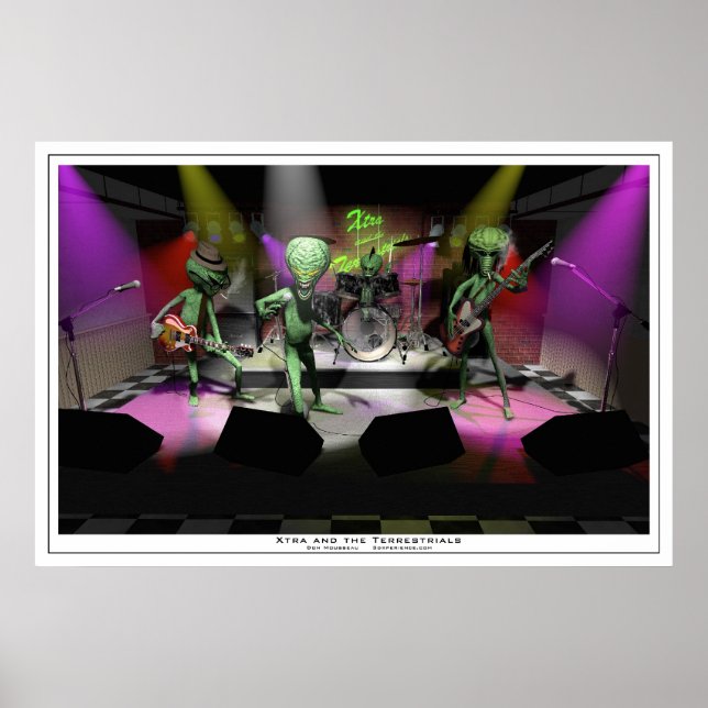 Xtra och Terrestrials Poster (Framsidan)