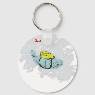 Xtreme Manatee Skydiving Nyckelring