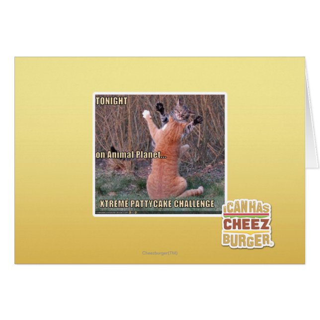 Xtreme PattyCake Challenge Hälsningskort (Framsidan Horizontal)