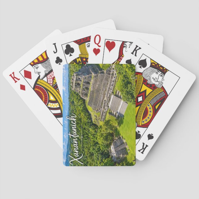 Xunantunich Belize Mayafyndplats Casinokort (Baksidan)