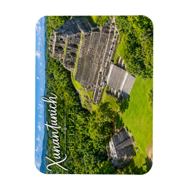 Xunantunich Belize Mayafyndplats Magnet (Vertikal)