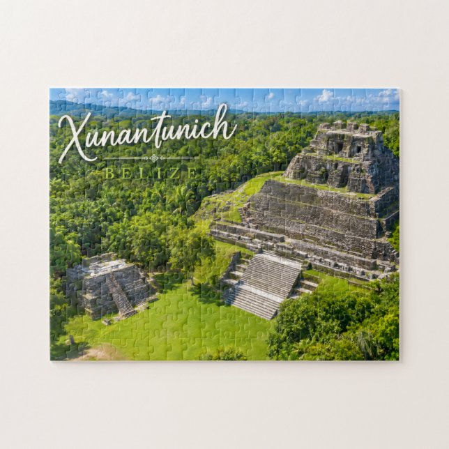 Xunantunich Belize Mayafyndplats Pussel (Horisontell)