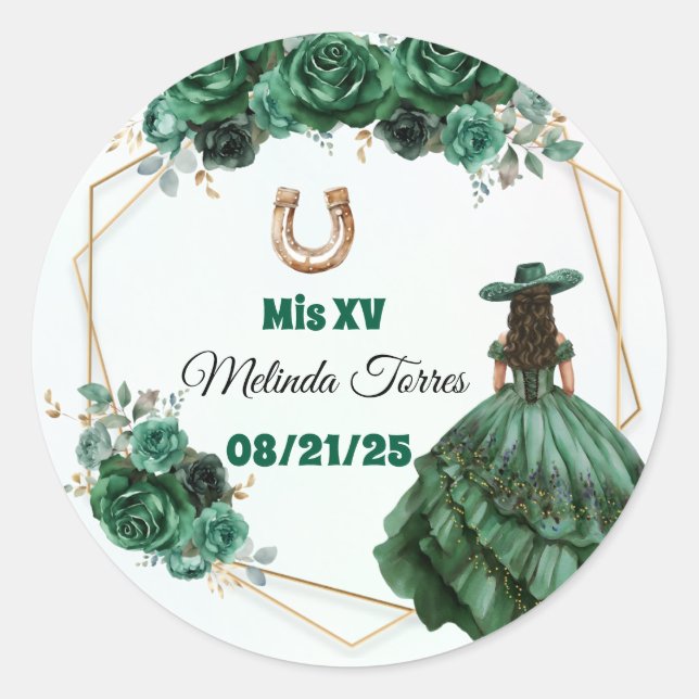 xv-klistermärken runt klistermärke (Framsida)