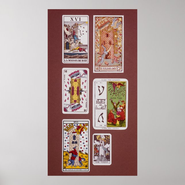 XVI Torn vid förstöringen Poster (Framsidan)