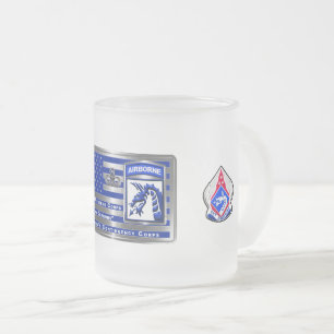 XVIII Airborne Corps America's Contingency Corps Frostad Glasmugg