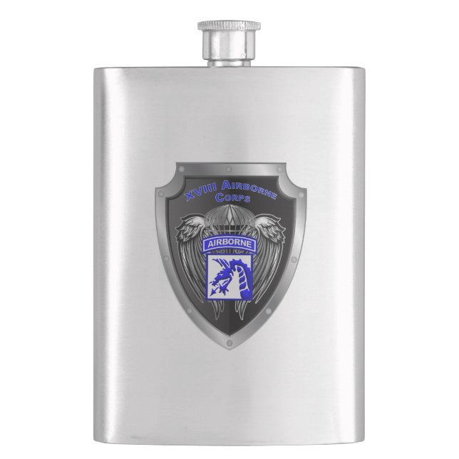 XVIII Airborne Corps ”Amerikas beredskapskår” Fickplunta (Framsidan)