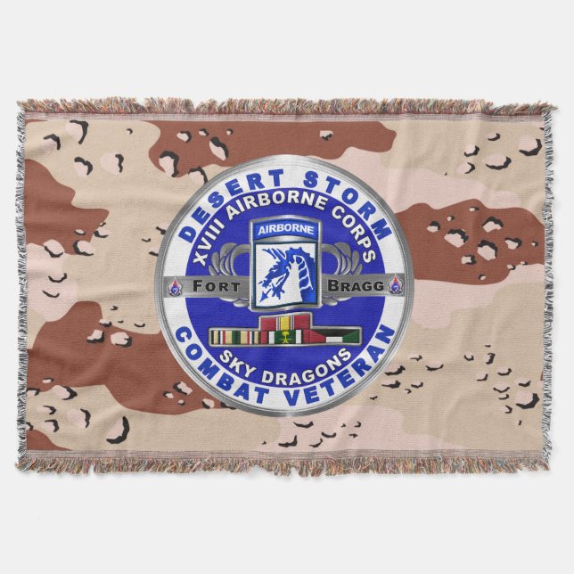 XVIII Airborne Corps Desert Storm Veteran Filt (Framsidan)