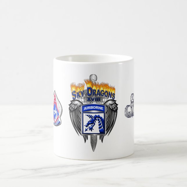 XVIII Airborne Corps Fantastisk Himlar Dragons Kaffemugg (Center)