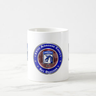 XVIII Airborne Corps Himlar Dragons Kaffemugg