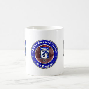 XVIII Airborne Corps Himlar Dragons Magisk Mugg