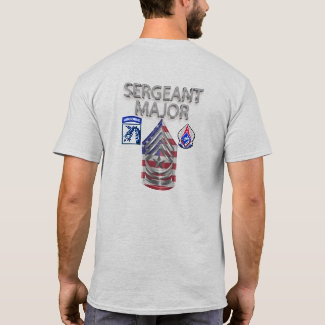 XVIII Airborne Corps sergeant Major T Shirt (Baksida)