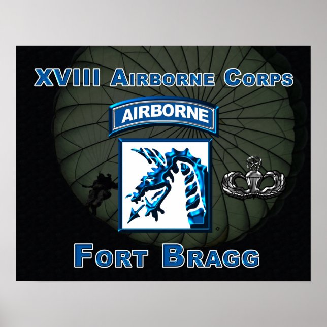 XVIII Airborne Corps Skriv ut Poster (Framsidan)
