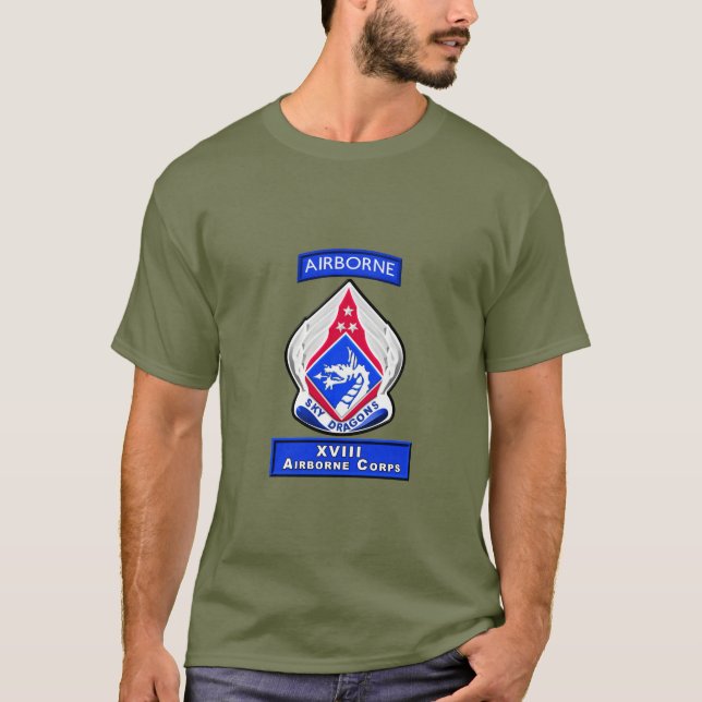 XVIII Airborne Corps T Shirt (Framsida)