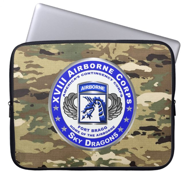 XVIII AIRBORNE KÅR LAPTOP FODRAL (Framsidan)