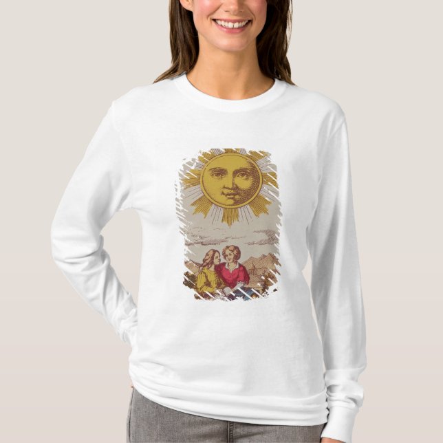 XVIIII Le Soleil, franskt tarotkort av solen T-shirt (Framsida)