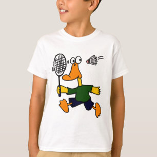 XX- anka som leker Badmintontecknaden T-shirt