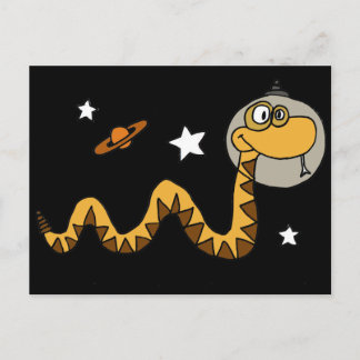 XX- Astronaut Snake Tecknad Vykort
