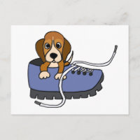 XX- Beagle Puppy-Hund i en Shoe-Tecknad