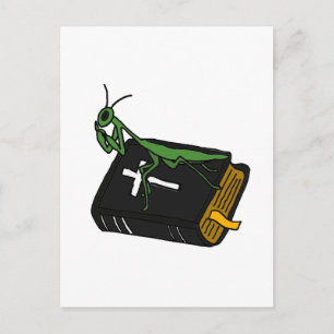 XX- Bönsyrsa på en Bibel Vykort