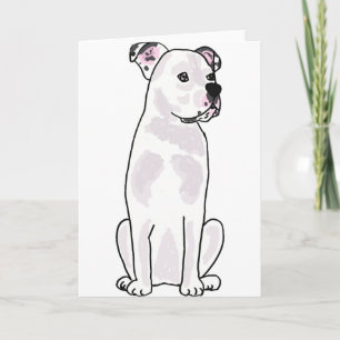 XX- Cute American Bulldog med studerade kollar Kort