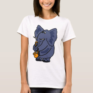 XX- elefant som leker saxofonen T Shirt