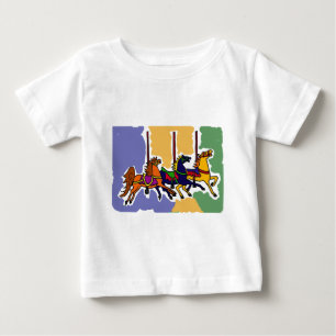 XX- Folk konst för konstnärliga karusellhästar Tee Shirt