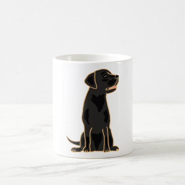 XX- för Labrador för fantastisk svart design Kaffemugg (Center)